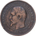 France, Napoleon III, 10 Centimes, 1855, Rouen, Bronze, EF(40-45), Gadoury:248