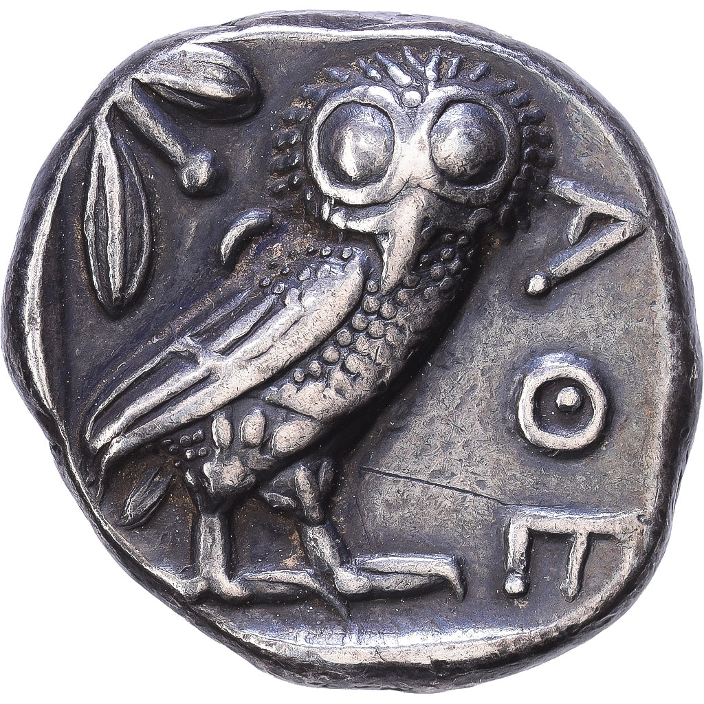 Attica, Tetradrachm, 5th-4th centuries BC, Athens, Silver, VF(30-35)