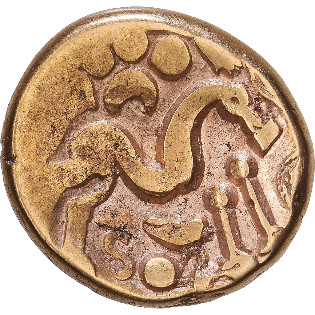 Gaul, Ambiani, Stater, 60-50 BC, Gold, VF(30-35), Delestrée:242