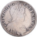 Francia, Louis XIV, 1/2 Écu à la mèche longue, 1647, Rouen, Argento, MB