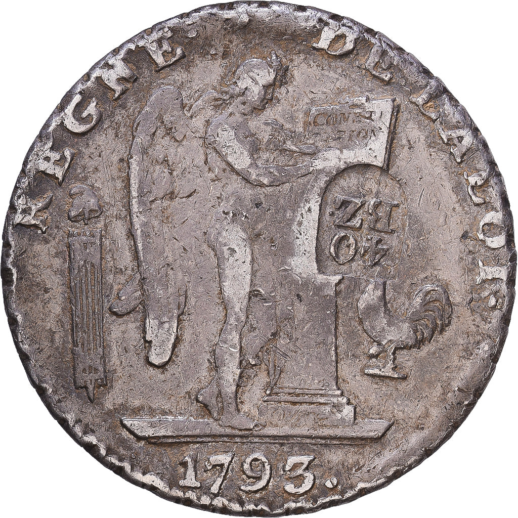 Szwajcaria, 40 Batzen, 1816-1819, Bern, Przebicie, Srebro, VF(30-35)