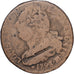 Francja, Louis XVI, 2 Sols, 1793 / AN 5, Strasbourg, Przebicie, Brązowy