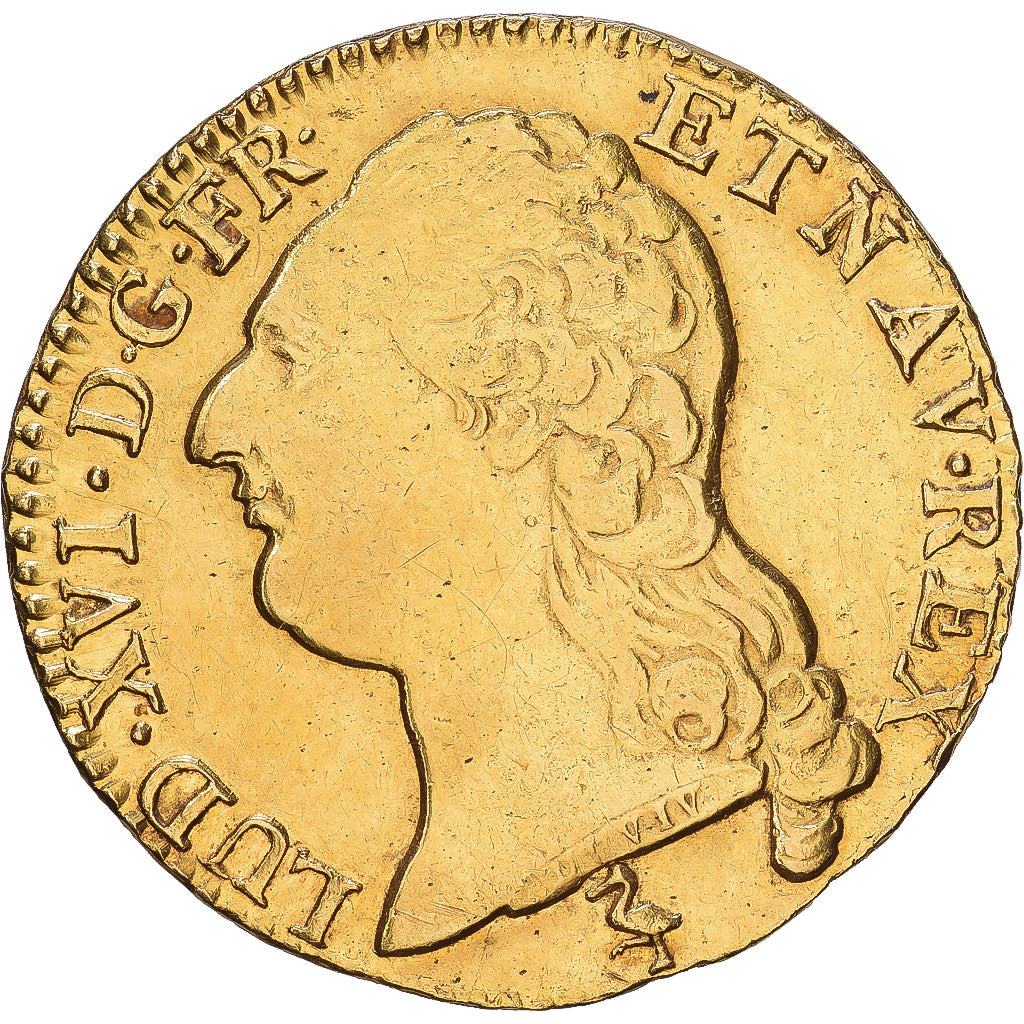 Frankrijk, Louis XVI, Louis d'or à la tête nue, 1787, Paris, Goud, ZF