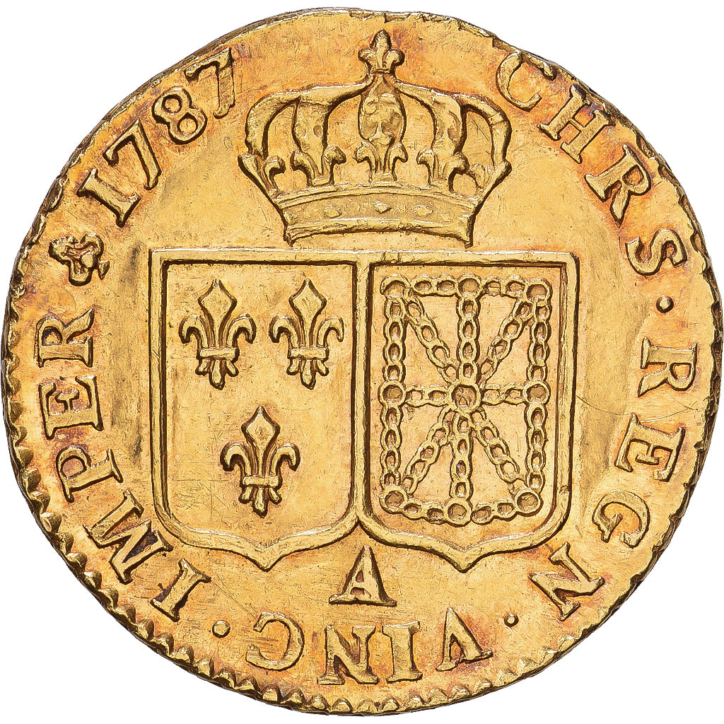 Frankrijk, Louis XVI, Louis d'or à la tête nue, 1787, Paris, Goud, ZF