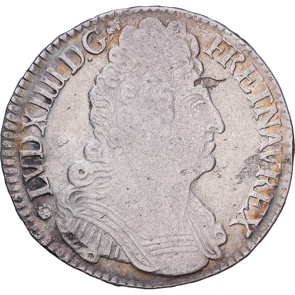 France, Louis XIV, 1/2 Ecu aux trois couronnes, 1709, Bayonne, Inédit
