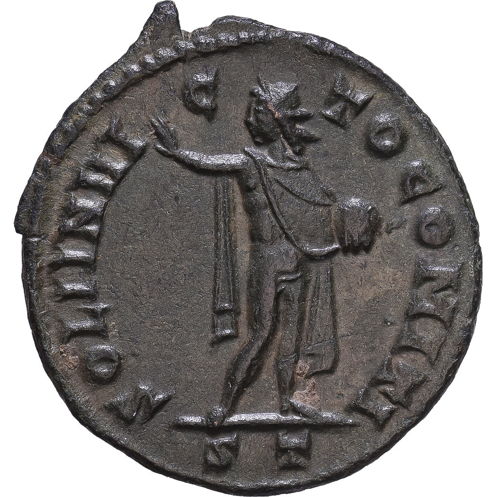 Roman Empire, Constantine I, Follis, 312-313, Ticinum, Bronze, SS+, RIC:128