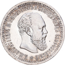 Russland, Alexander III, 50 Kopeks, 1894, Saint Petersburg, Silber, SS+
