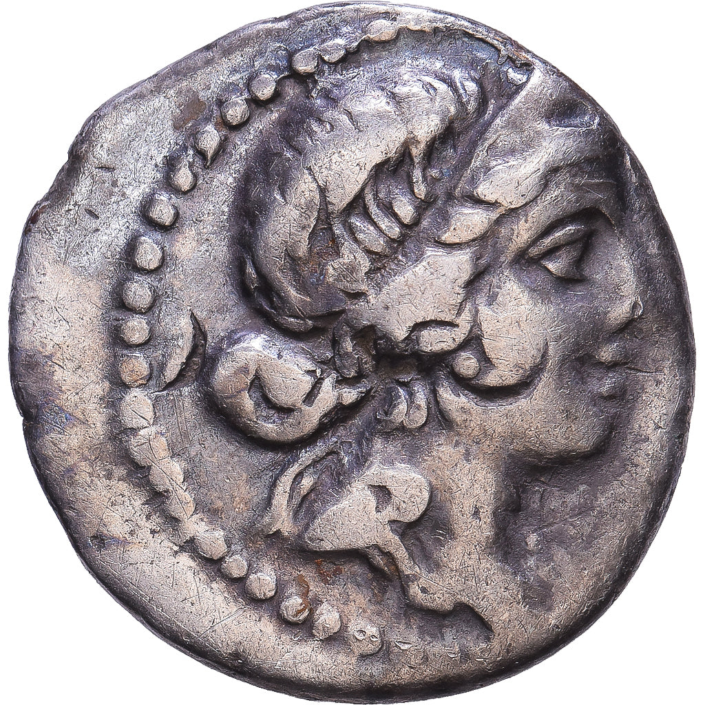 Roman Republic, Julius Caesar, Denarius, 47-46 BC, Military mint, Silber, S+