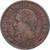 Frankrijk, Napoleon III, 1 Centime, 1856, Rouen, Bronzen, ZF, Gadoury:86