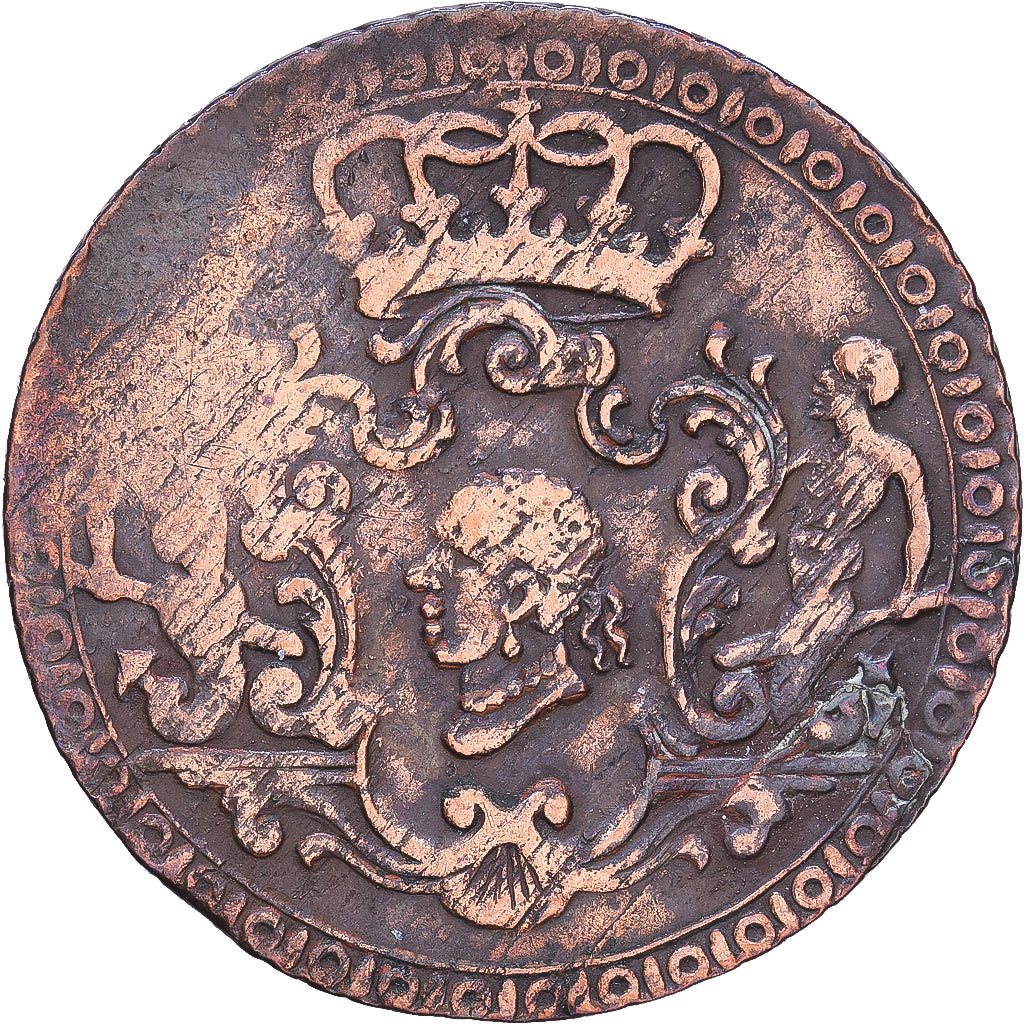 Corsican Republic, Pascal Paoli, 4 Soldi, 1764, Murato, Rame, MB+, Gadoury:7