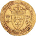 France, Charles VII, Écu d'or à la couronne, 1436, Montpellier, Or, TTB+