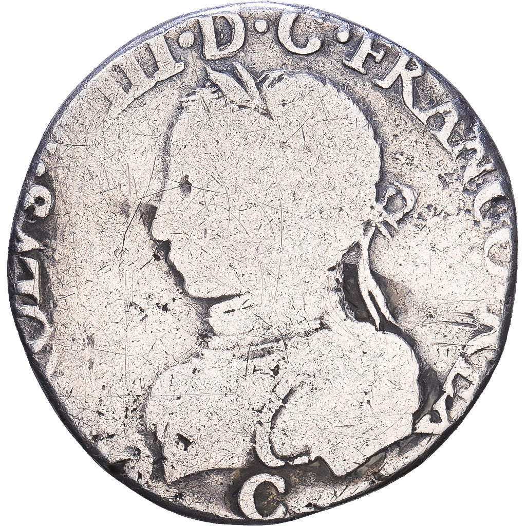 Frankreich, Charles IX, Demi Teston, 1561, Saint-Lô, Silber, S, Gadoury:419