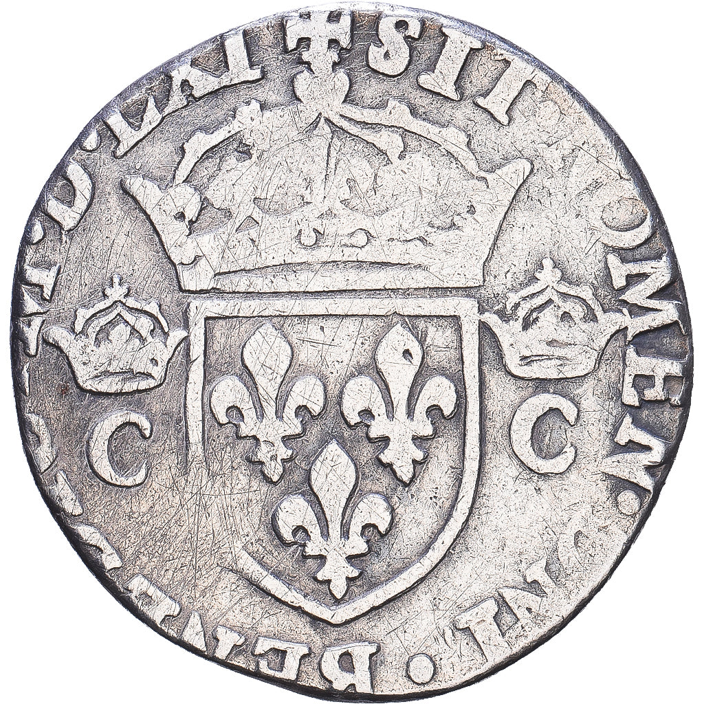 Frankreich, Charles IX, Demi Teston, 1561, Saint-Lô, Silber, S, Gadoury:419