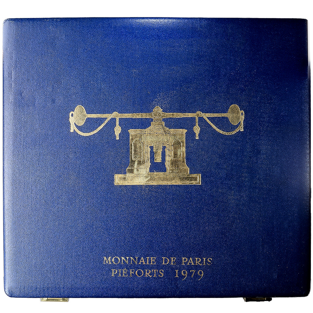 Frankreich, Coffret 1 c. à 50 frs., 1979, MDP, Piéfort, Silber, STGL