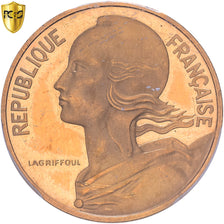 France, 10 Centimes, 1973, MDP, Piéfort, Gold, PCGS, SP63, Gadoury:46.P3