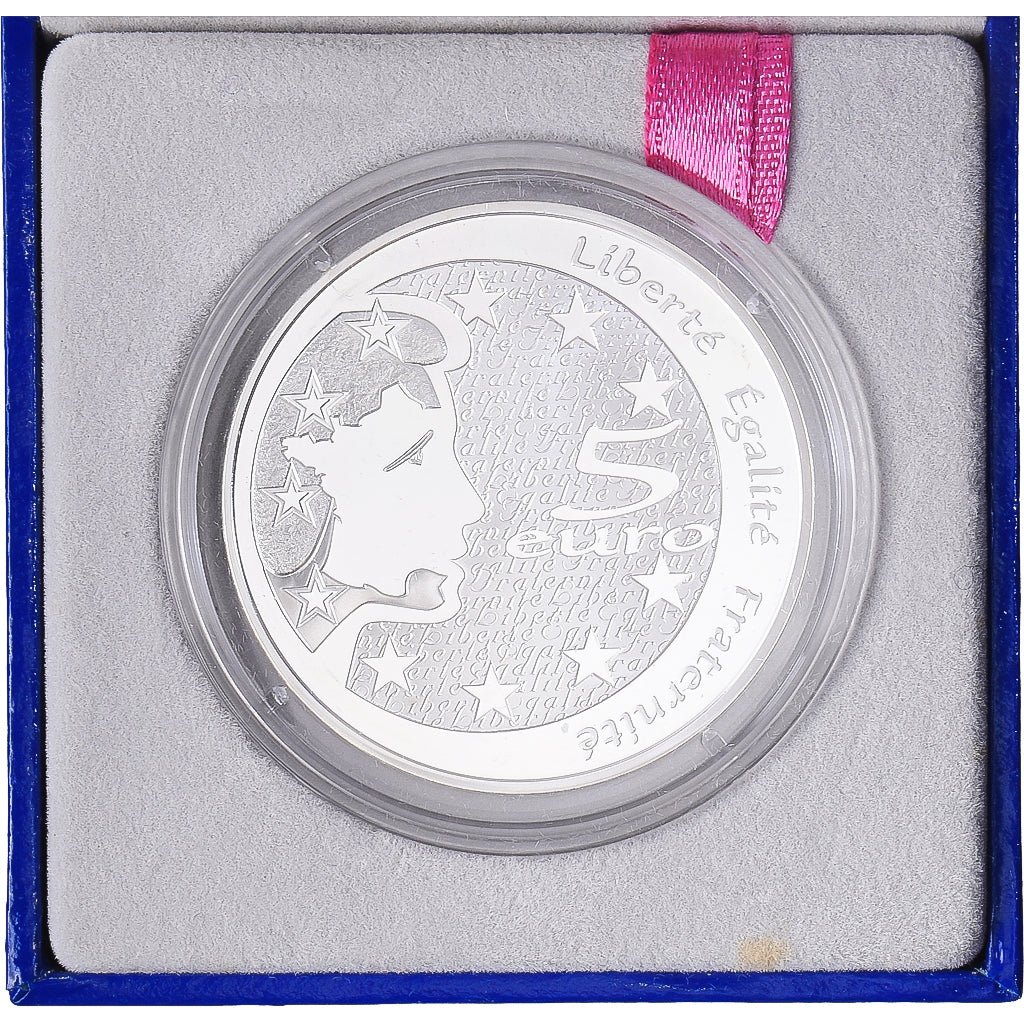 Francia, 5 Euro, Semeuse, Prueba, 2004, MDP, Plata y oro, FDC, KM:1371