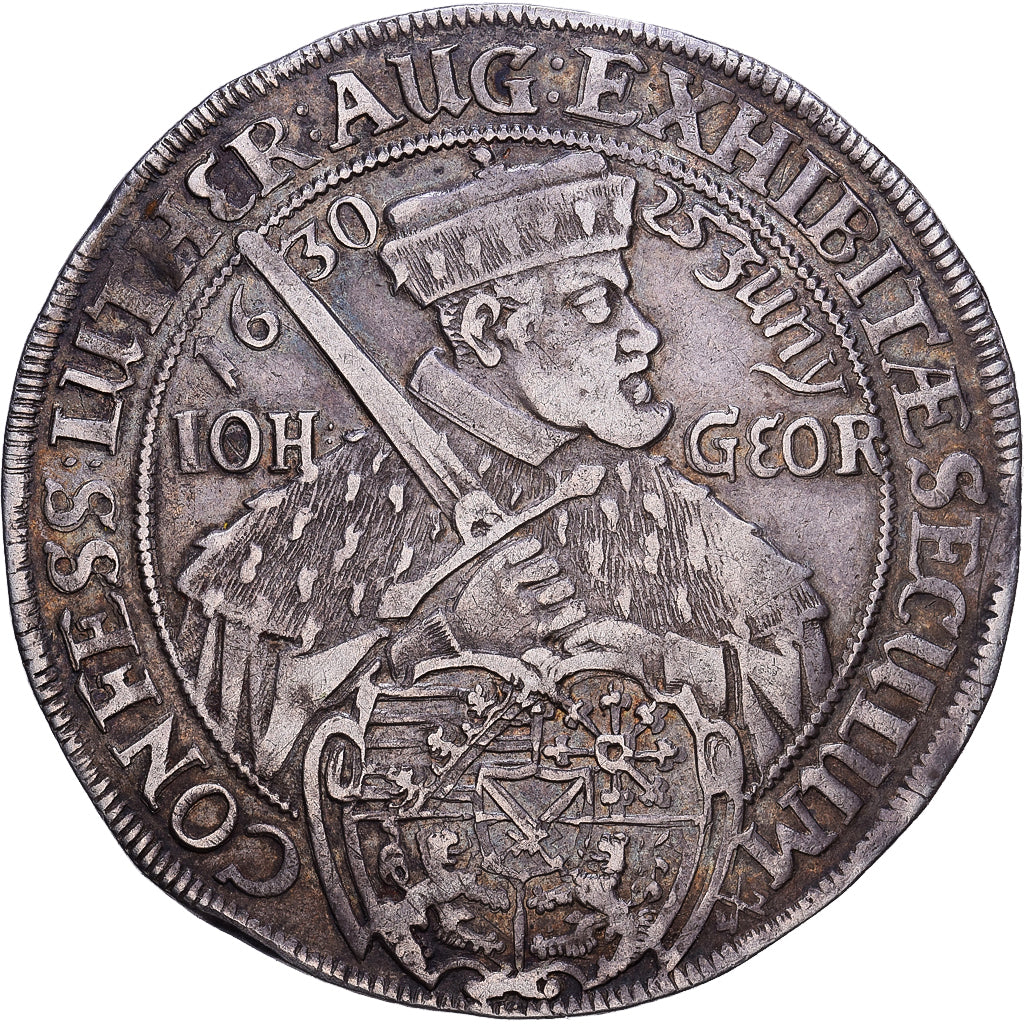 Electorate of Saxony, Johann Georg I, Thaler, Centennial of Augsburg Confession