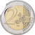 Germania, 2 Euro, error clipped planchet, 2002, Hamburg, Bi-metallico, BB