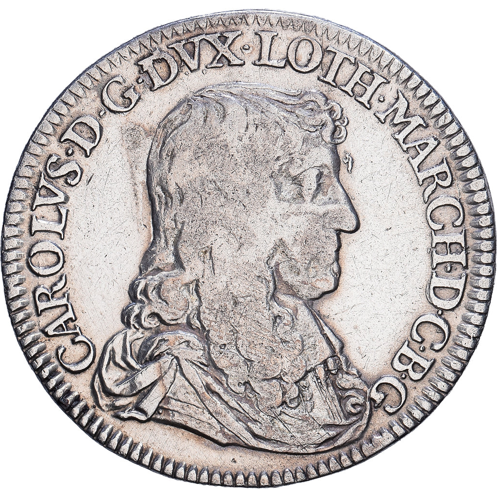 Duchy of Lorraine, Charles IV, Teston, 1663, Nancy, Zilver, FR+, Boudeau:1566