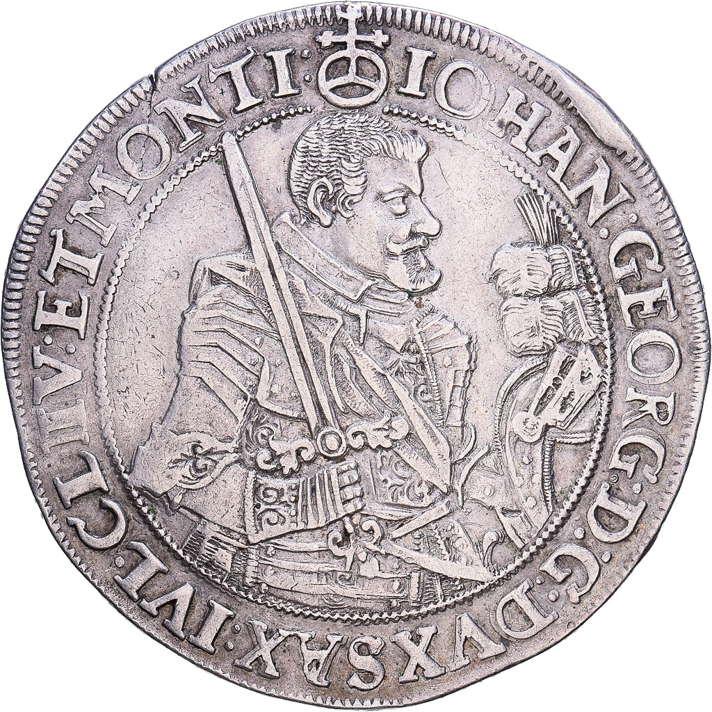 Electorate of Saxony, Johann Georg I, Thaler, 1630, Dresden, Zilver, ZF