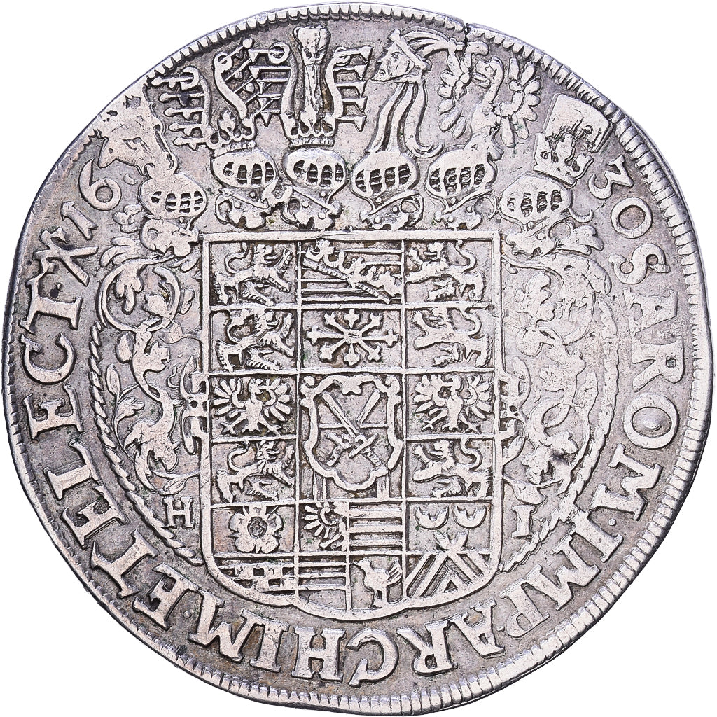 Electorate of Saxony, Johann Georg I, Thaler, 1630, Dresden, Zilver, ZF