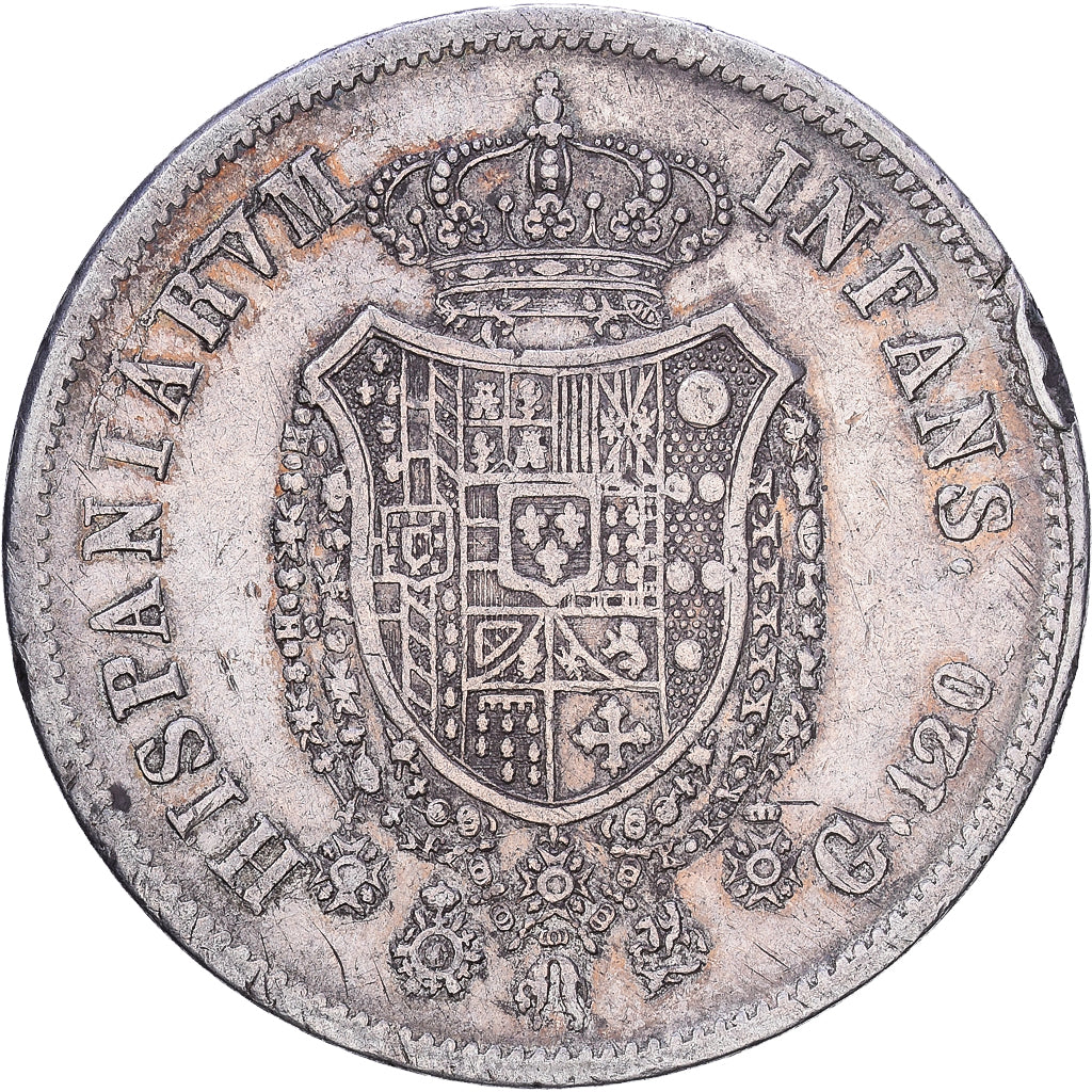 Kingdom of the Two Sicilies, Ferdinando I, 120 Grana, 1818, Naples, Silver