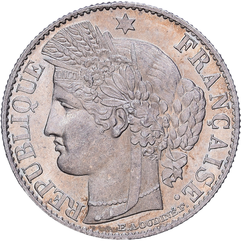 Frankrijk, 50 Centimes, Cérès, 1895, Paris, Zilver, PR, Gadoury:419a
