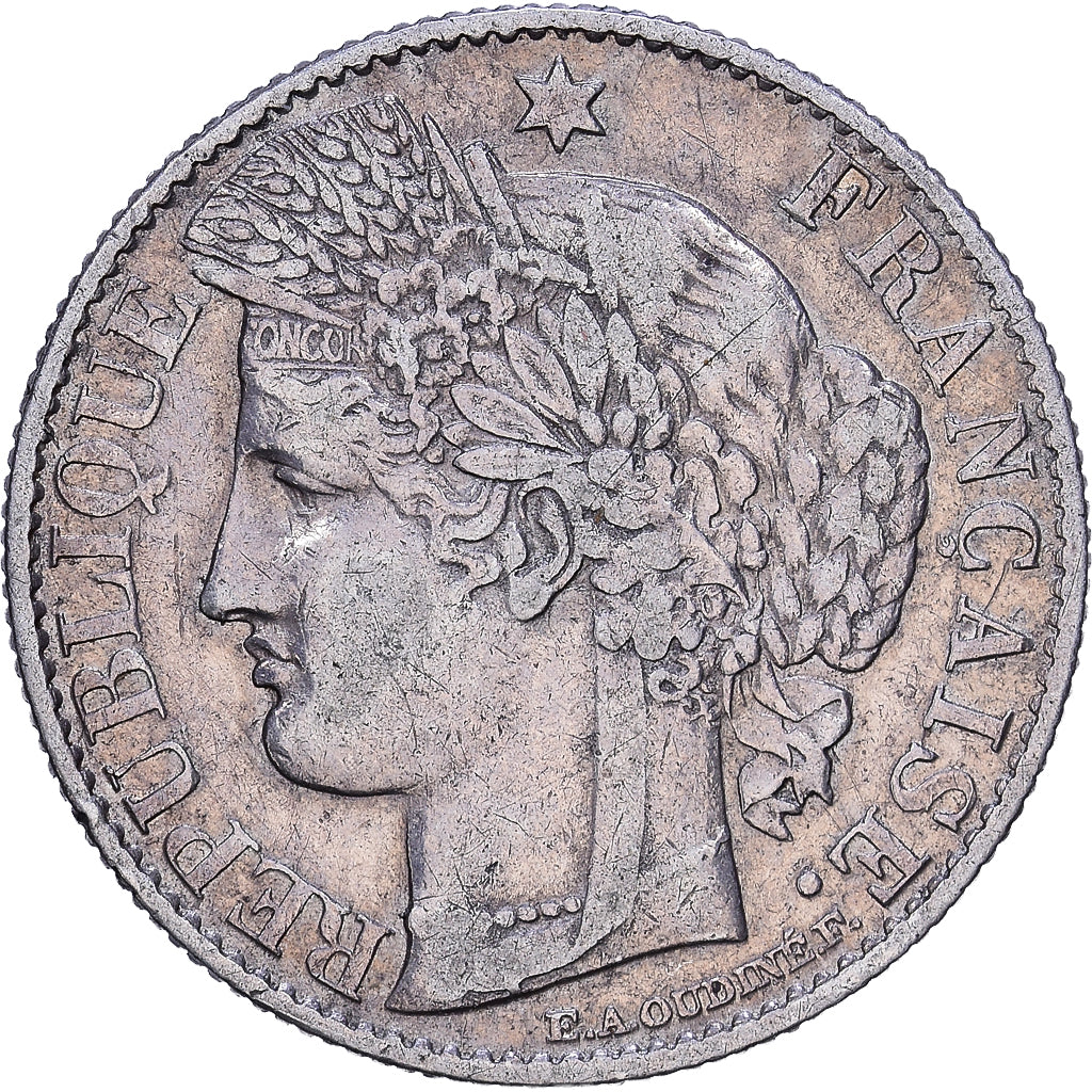 Frankreich, 50 Centimes, Cérès, 1888, Paris, Silber, SS, Gadoury:419a