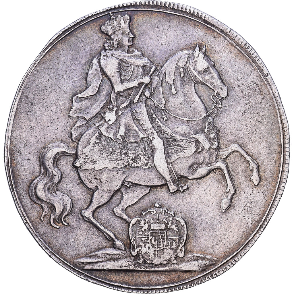 Electorate of Saxony, Friedrich August I, Thaler, 1711, Dresden, Zilver, ZF