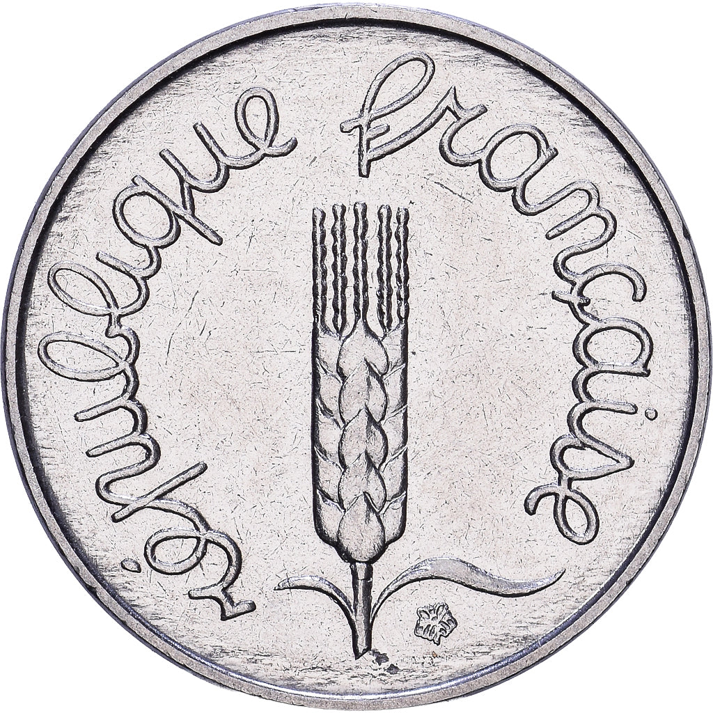 França, 1 Centime, Épi, 1991, MDP, Aço Inoxidável, MS(63), Gadoury:91