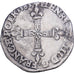 Francia, 1/4 Ecu croix de face, 1583, Bayonne, Plata, BC+, Gadoury:494