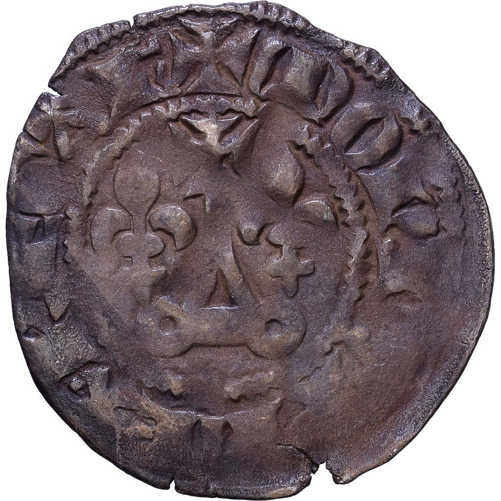France, Philippe IV le Bel, Double Tournois, 1295-1303, Silver, VF(30-35)
