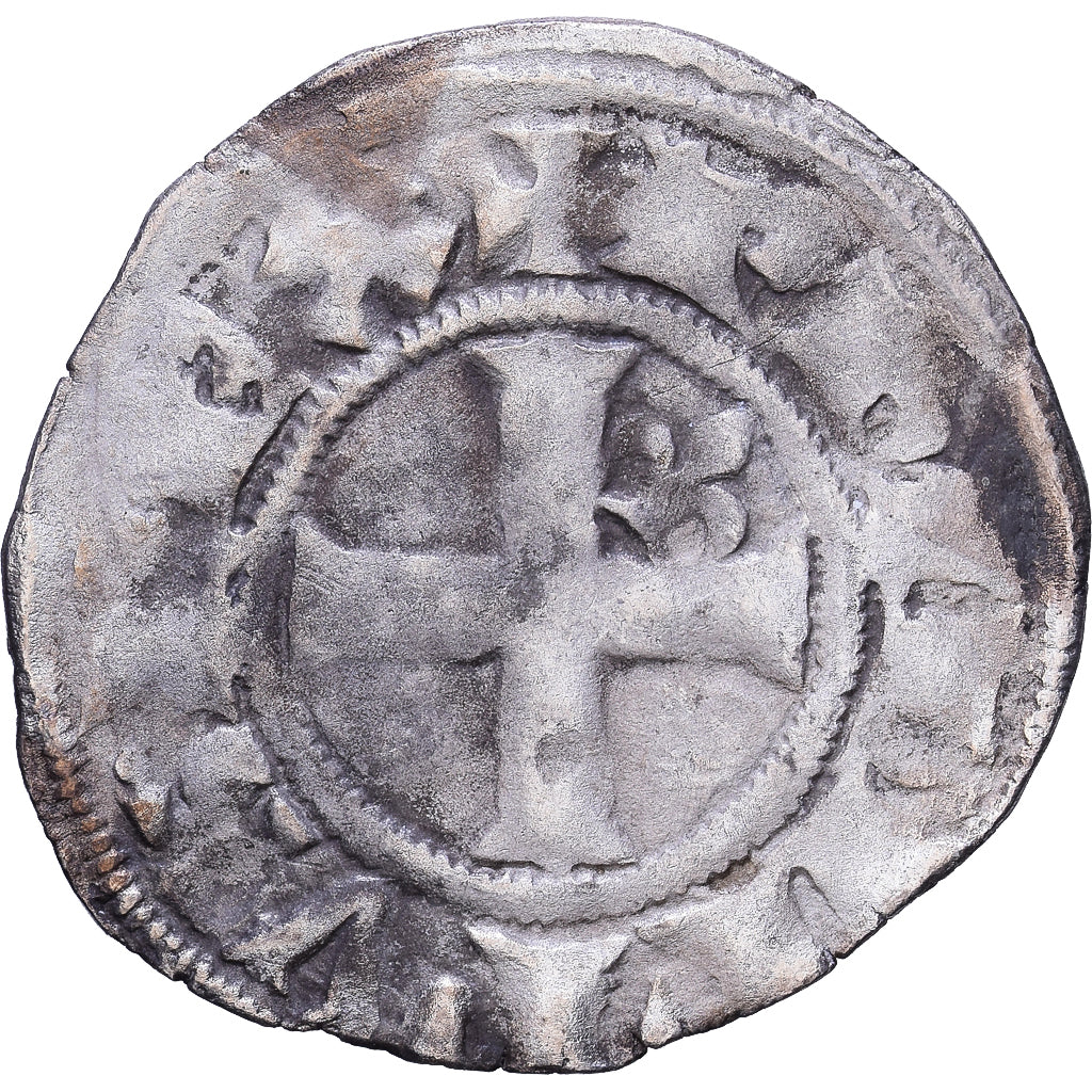 Francja, Philippe IV le Bel, Double Tournois, 1295-1303, Srebro, VF(20-25)