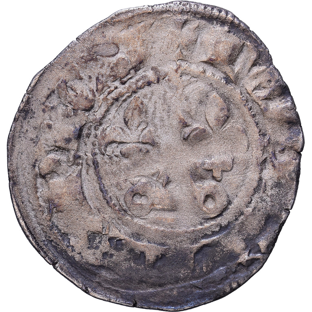 Francja, Philippe IV le Bel, Double Tournois, 1295-1303, Srebro, VF(20-25)
