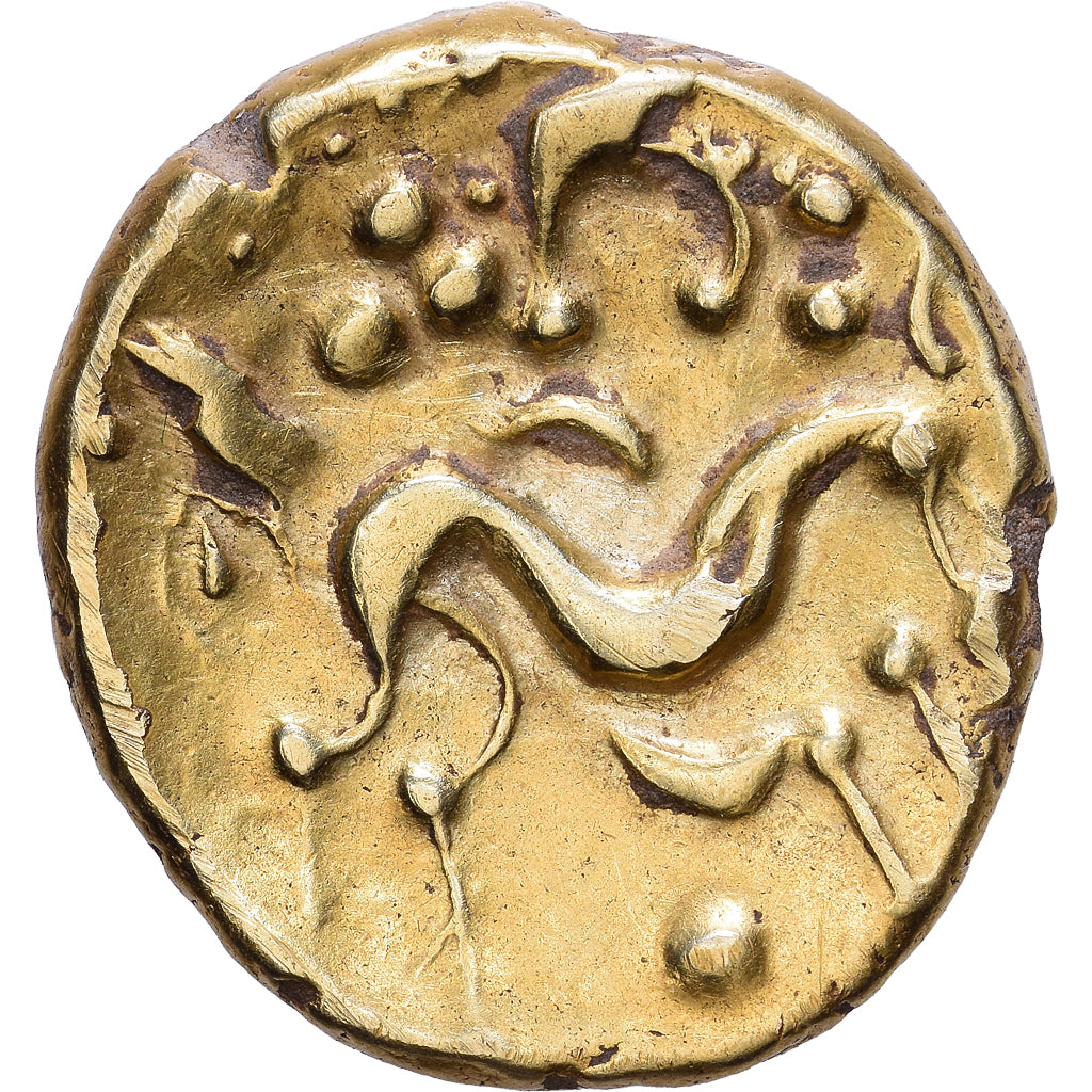 Gaul, Ambiani, Stater, 60-50 BC, Amiens, Uniface, Gold, EF(40-45)