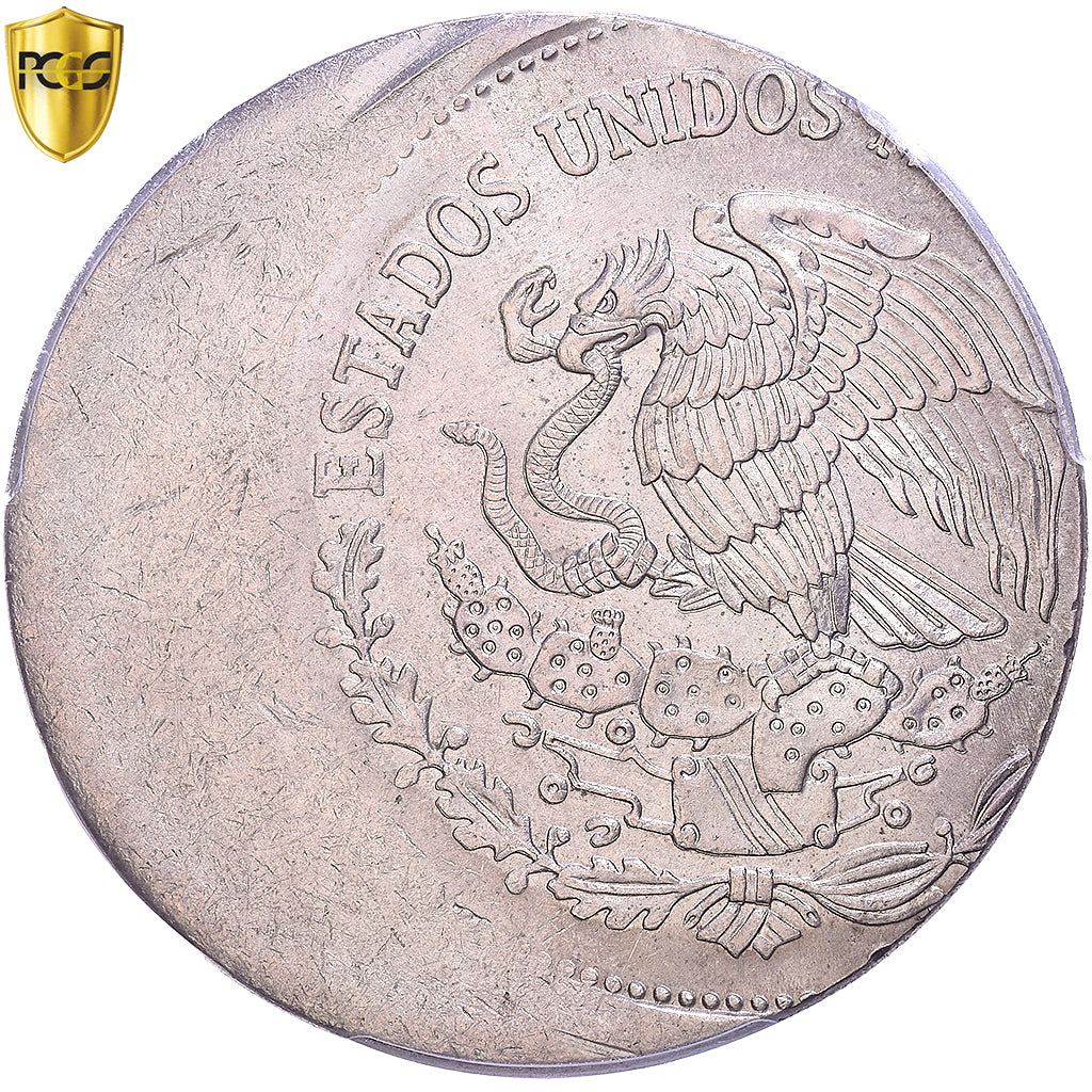 Mexique, 50 Pesos, Coyolxauhqui, 1982, Mexico City, erreur frappe décentrée