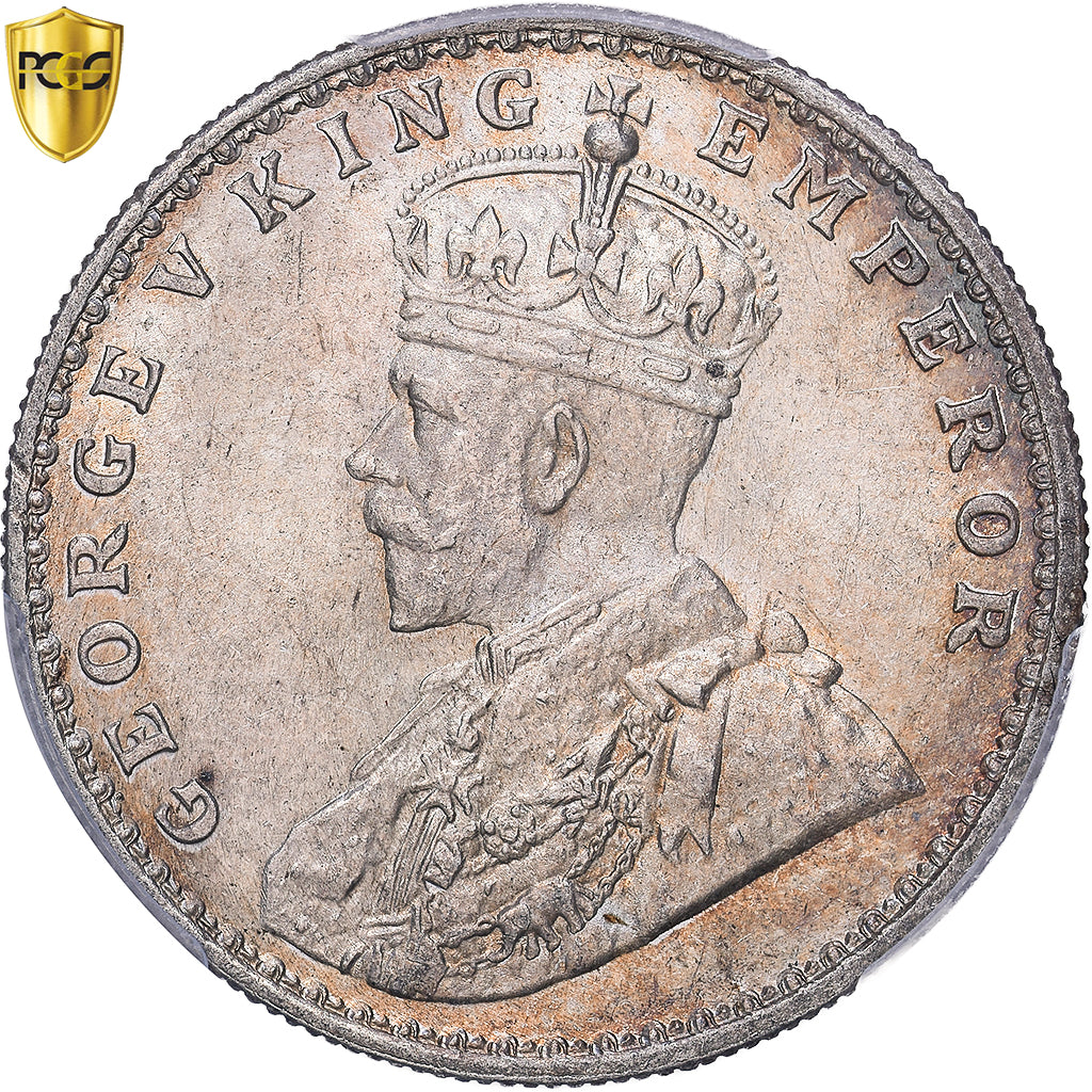 Índia-Britânica, George V, 1 Rupee, 1920, Bombay, Prata, PCGS, MS61, KM:524