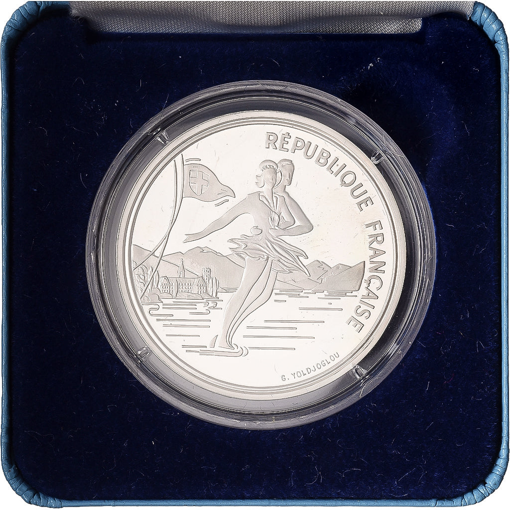 França, 100 Francs, 1992 Olympics, Albertville, Figure skating, 1989, MDP