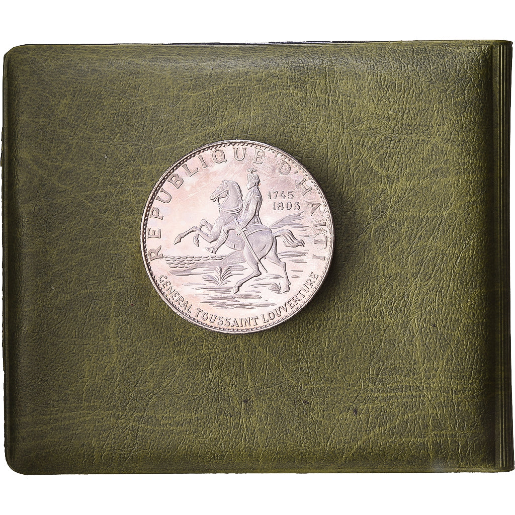 Haiti, 10 Gourdes, Toussaint Louverture, 1967, Caracas, FS, Argento, SPL