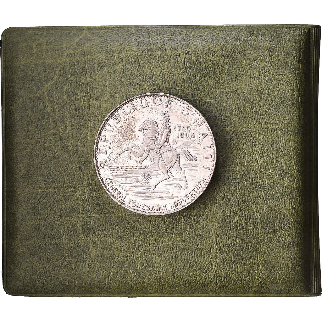 Haiti, 10 Gourdes, Toussaint Louverture, 1967, Caracas, FS, Argento, SPL