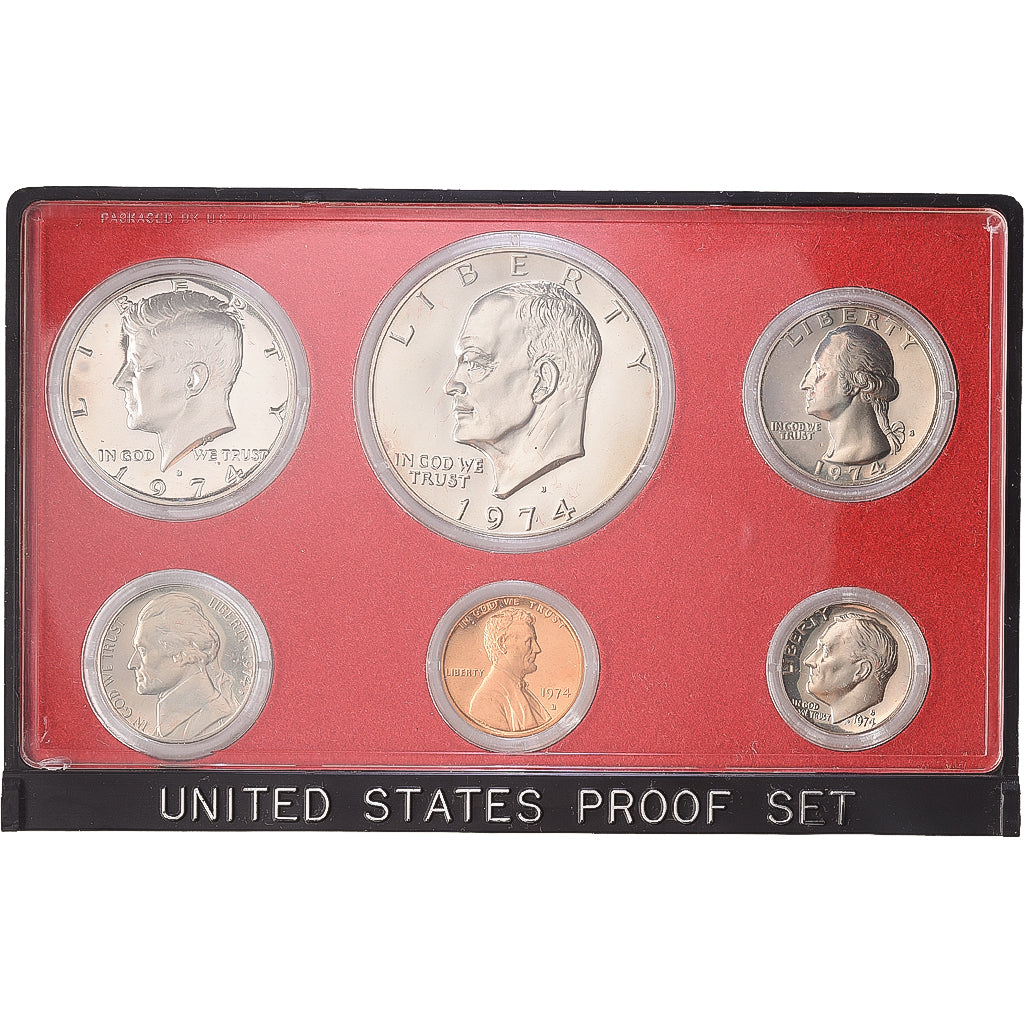 Vereinigte Staaten, Dwight D. Eisenhower, Set 1 Cent - 1 Dollar, 1974, San