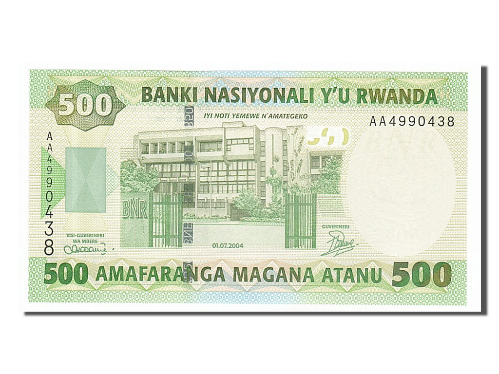 Banknote, Rwanda, 500 Francs, 2004, 2004-07-01, UNC(65-70)