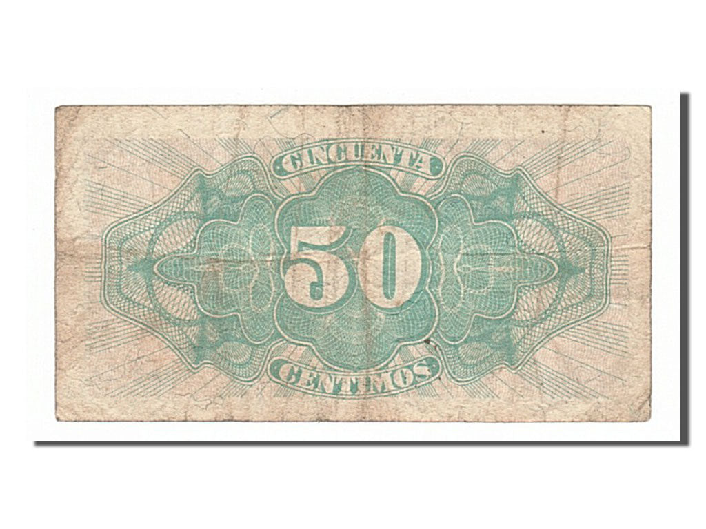 Billete, 50 Centimos, 1937, España, BC