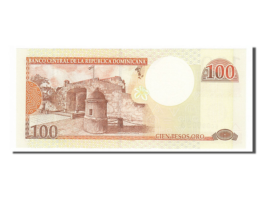 Banknote, Dominican Republic, 100 Pesos Oro, 2000, UNC(65-70)