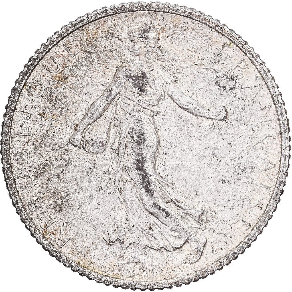 Francia, Franc, Semeuse, 1915, Paris, Plata, MBC, Gadoury:467, KM:844.1