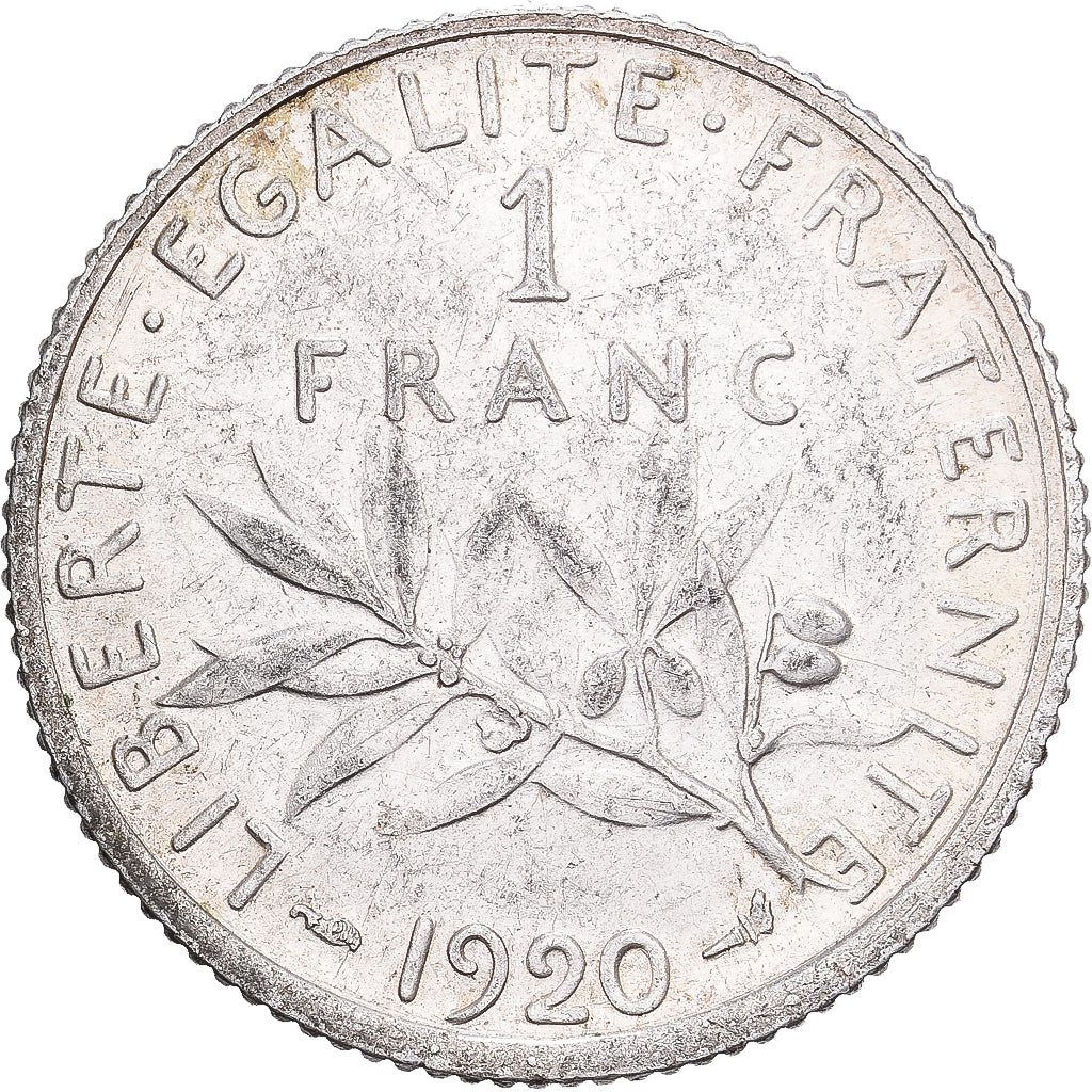 Francia, Franc, Semeuse, 1920, Paris, Plata, EBC, Gadoury:467, KM:844.1