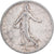 Francia, Franc, Semeuse, 1917, Paris, Plata, BC+, Gadoury:467, KM:844.1