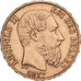 Bélgica, Leopold II, 20 Francs, 20 Frank, 1877, Brussels, Oro, MBC+, KM:37