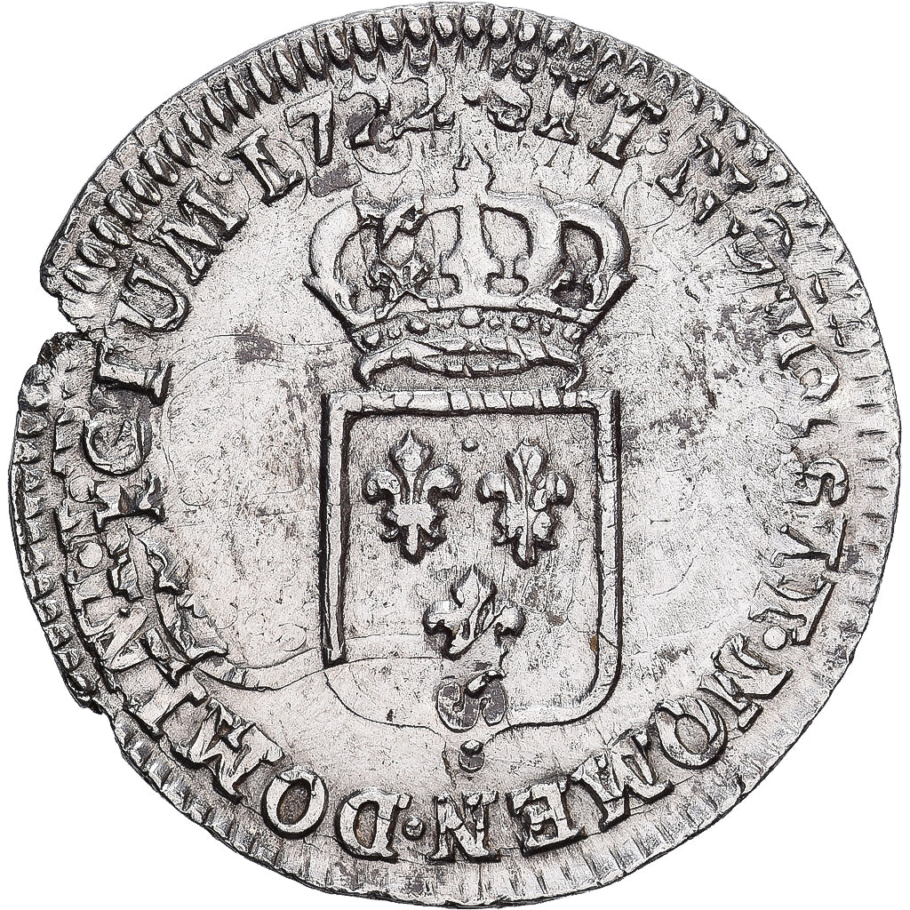 France, Louis XV, 20 Sols,1/6 Écu de France, 1722, Montpellier