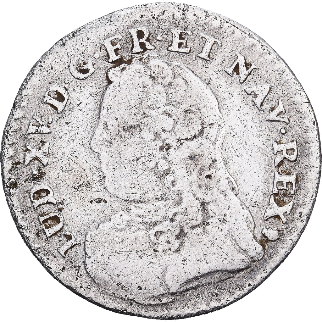 Francia, Louis XV, 6 Sols,1/20 Écu  aux branches d'olivier (6 sols)